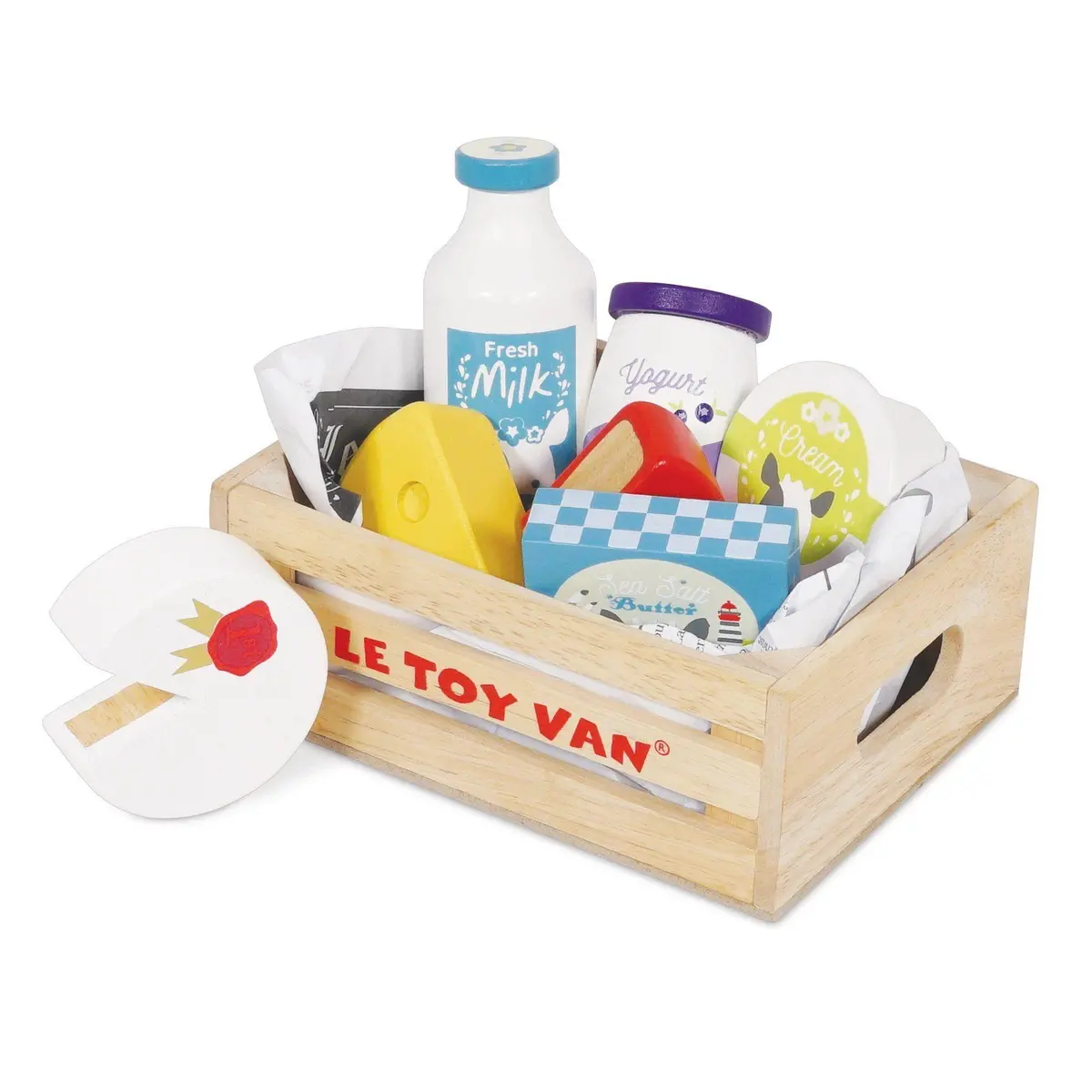 Le Toy Van Cheese & Dairy Crate 1