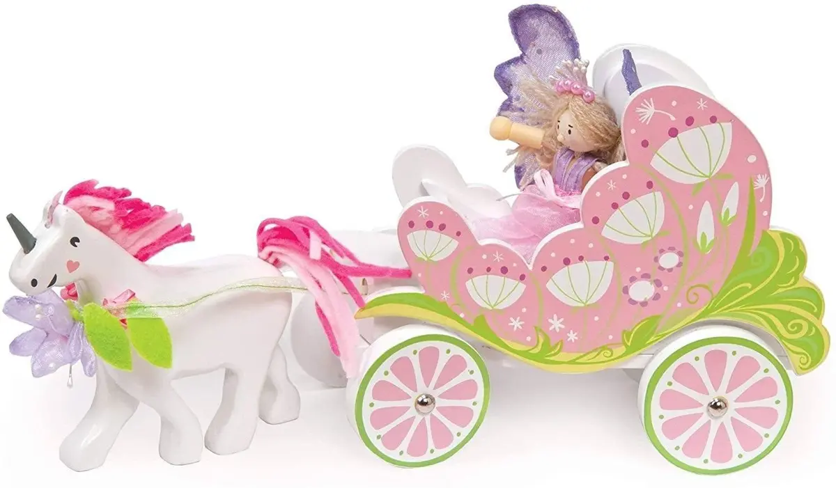 Le Toy Van - Fairy Unicorn Carriage Dolls House Accessories 1