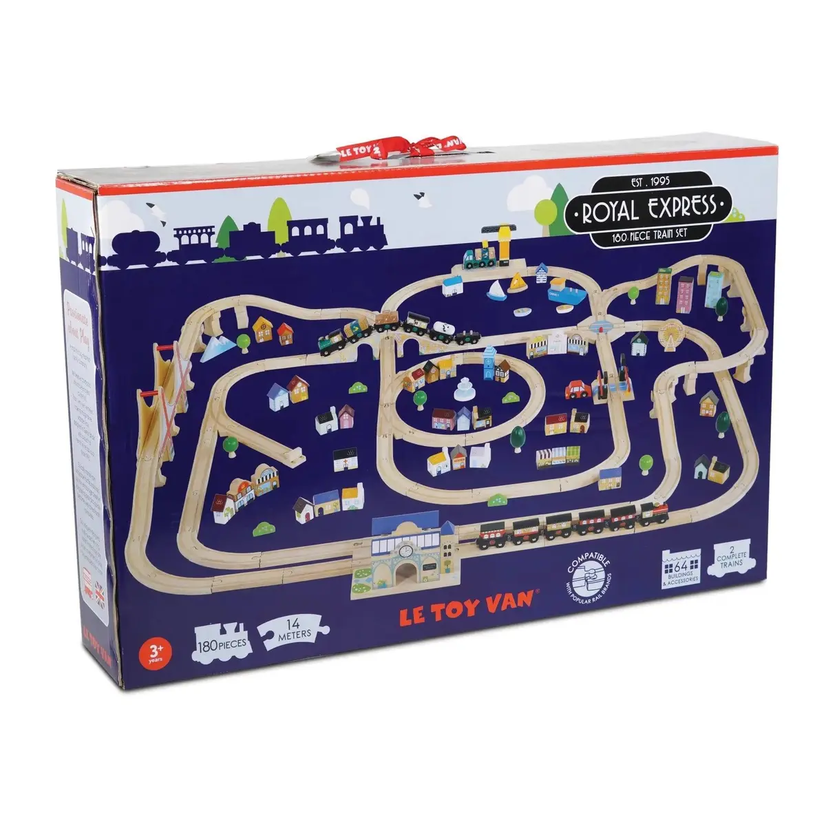 Le Toy Van Tv700 Wooden Royal Express Train Set (180 Pieces) 1