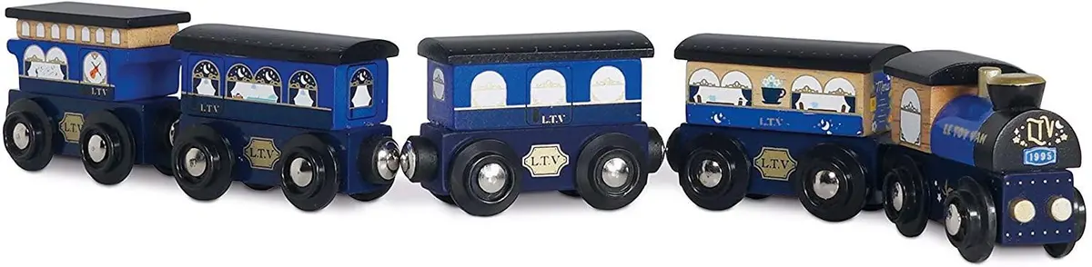 Le Toy Van Twilight Train Playset - Blue 1