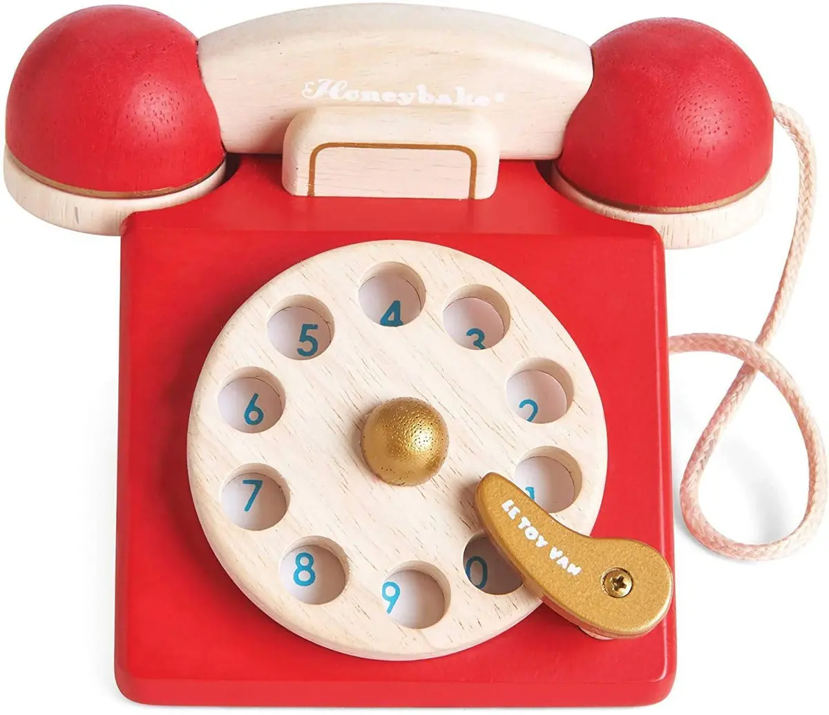 Le Toy Van Vintage Wooden Phone 1