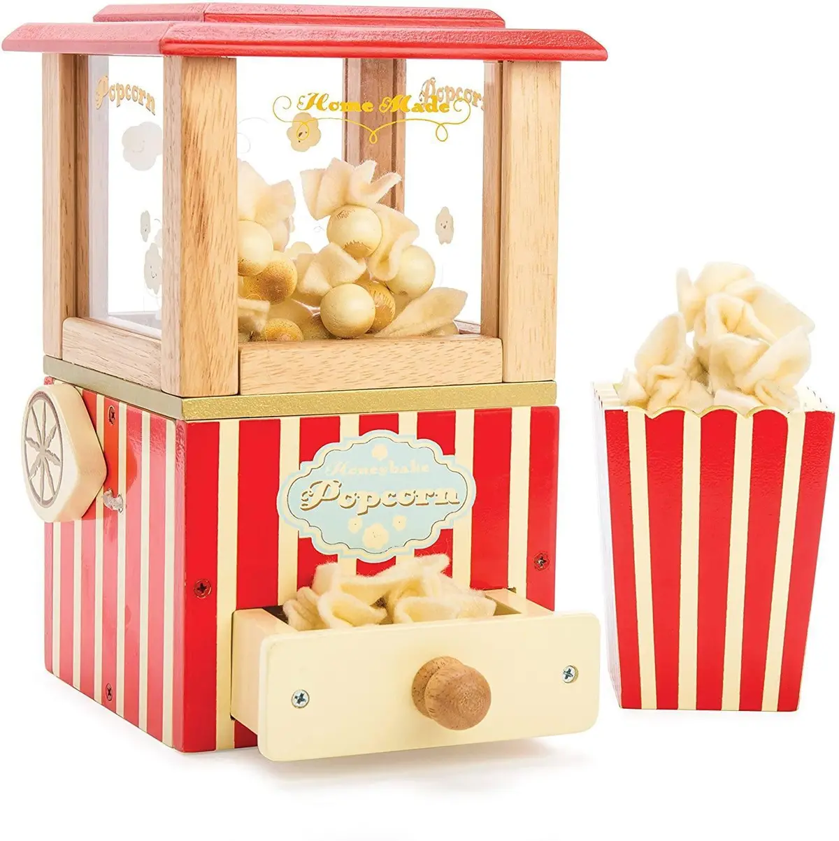 Le Toy Van - Wooden Honeybake Retro Popcorn Machine Pretend Play 1