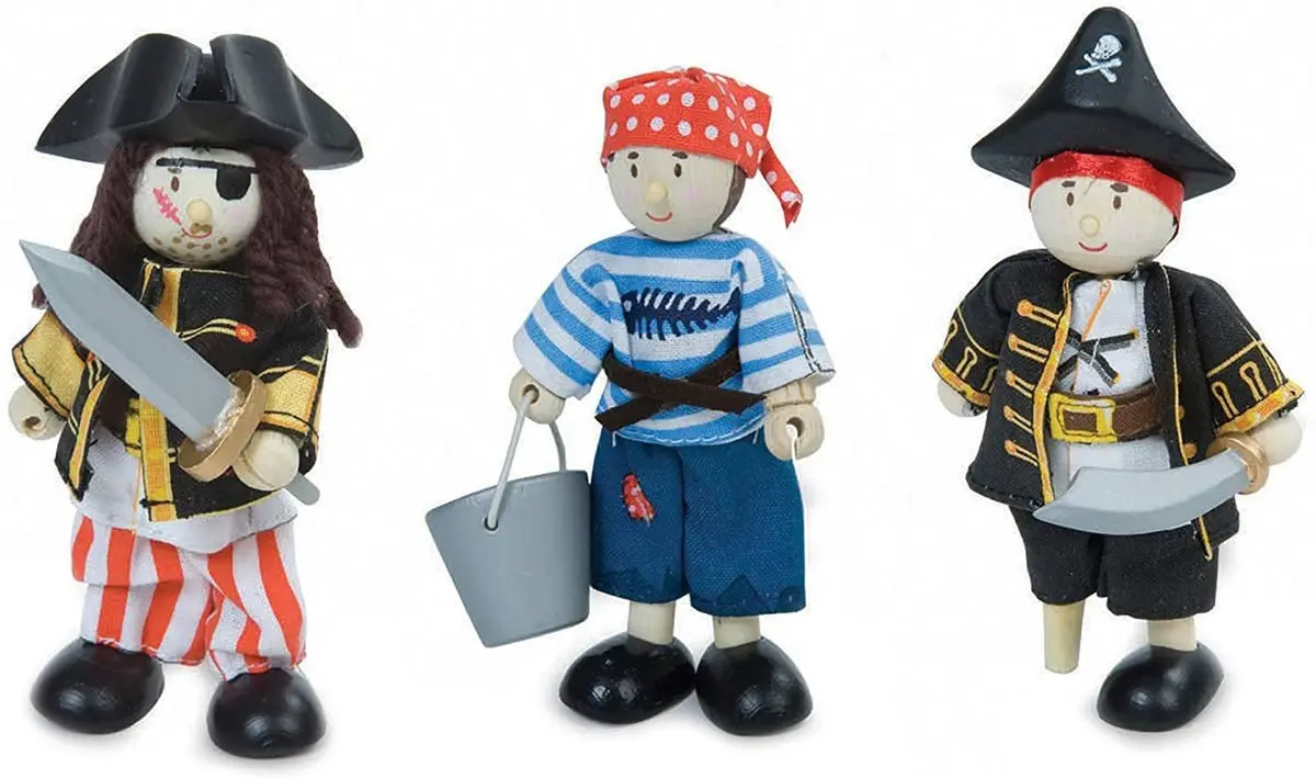 Le Toy Van Wooden Pirates Collection Budkins Gift Pack 1