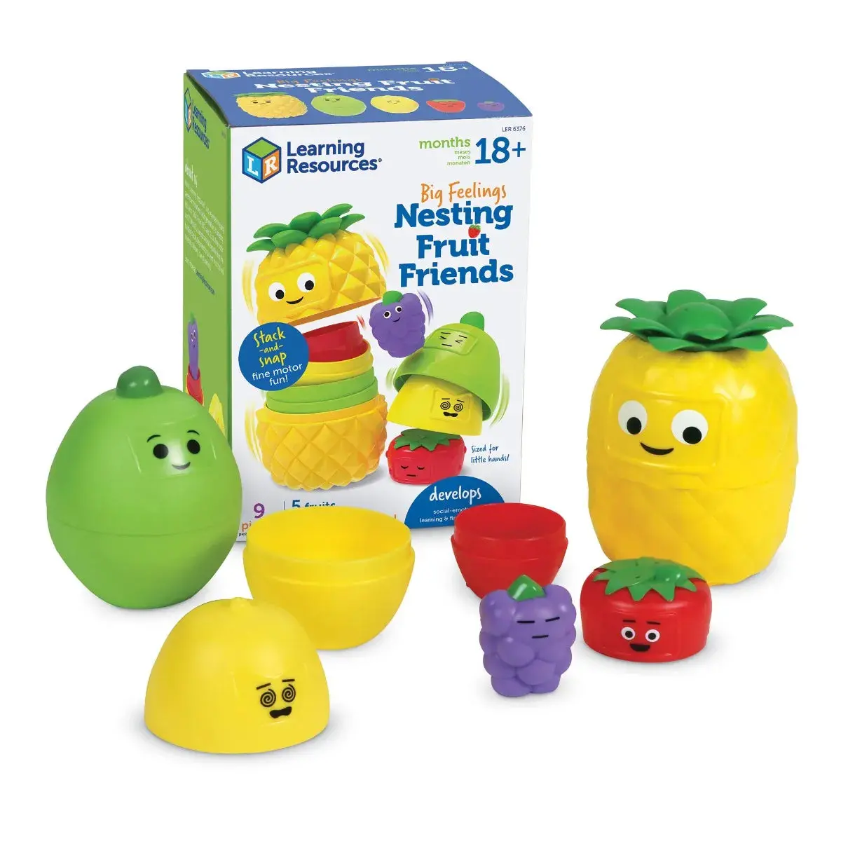Learning Resources Big Feelings Nesting Fruit Friends 1