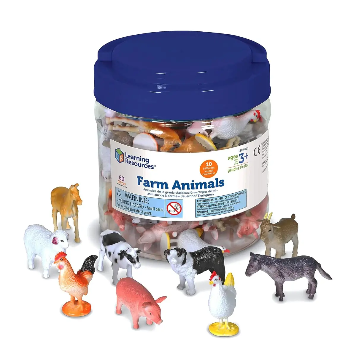 Learning Resources Farm Animal Counters (Set Of 60) 1
