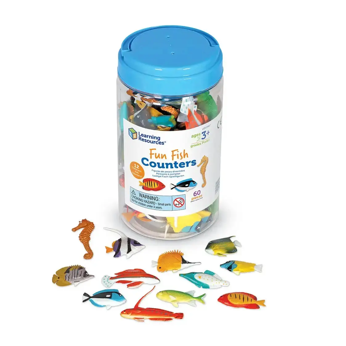 Learning Resources Fun Fish Counters (Set Of 60) Education 1