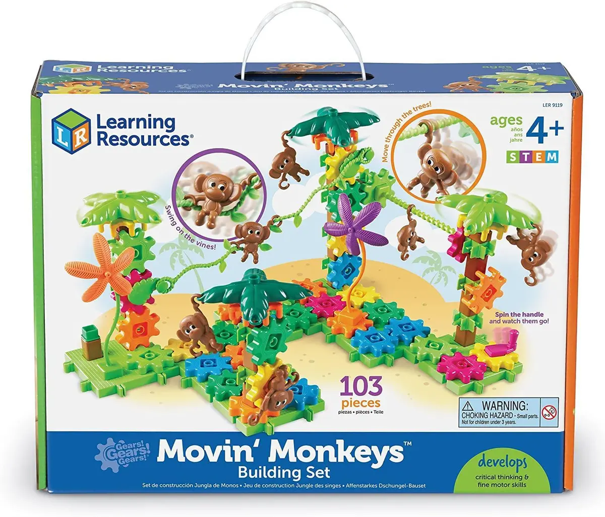 Learning Resources Gears! Movin' Monkeys Education Set 2