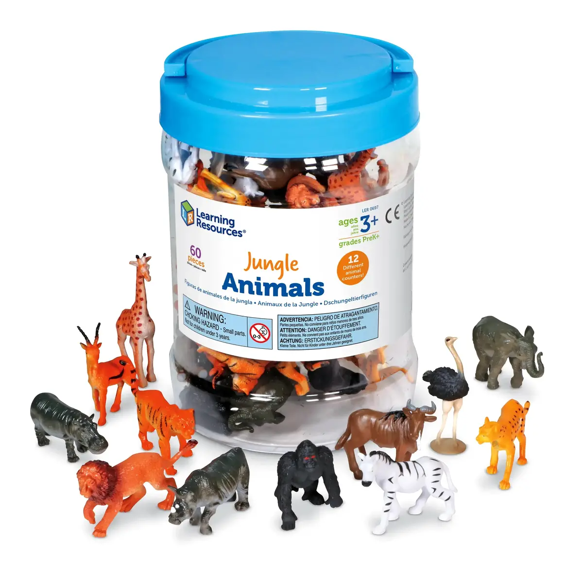 Learning Resources Jungle Animal Counters (Set Of 60) 1