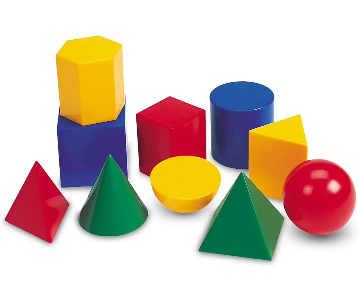 Learning Resources Large Plastic Geometric Shapes, Set Of 10 1