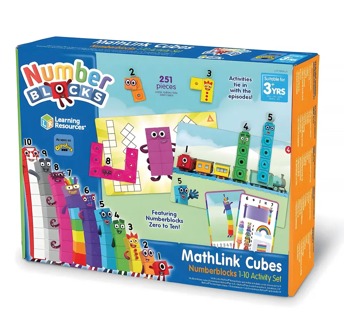 Learning Resources Mathlink Cubes Numberblocks 1-10 Activity Set 1