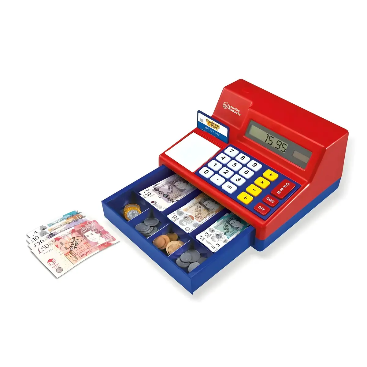 Pretend & Play® Calculator Cash Register With Uk Currency 1