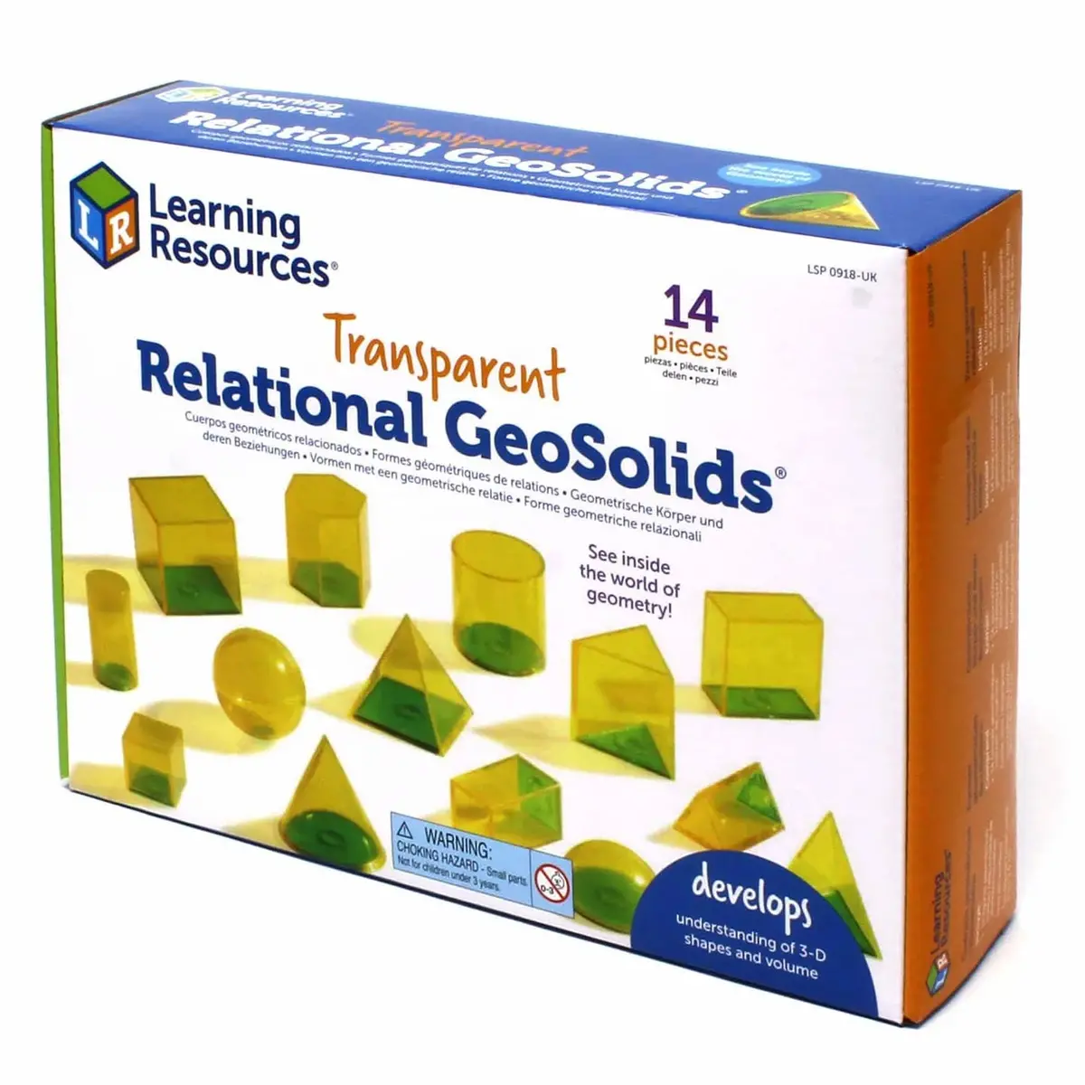 Learning Resources Relational Geosolids 3D Maths Classroom Resource 1