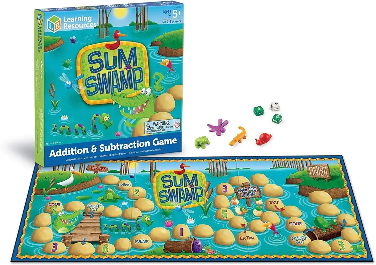 Learning Resources Sum Swamp Addition & Subtraction Game Games 1