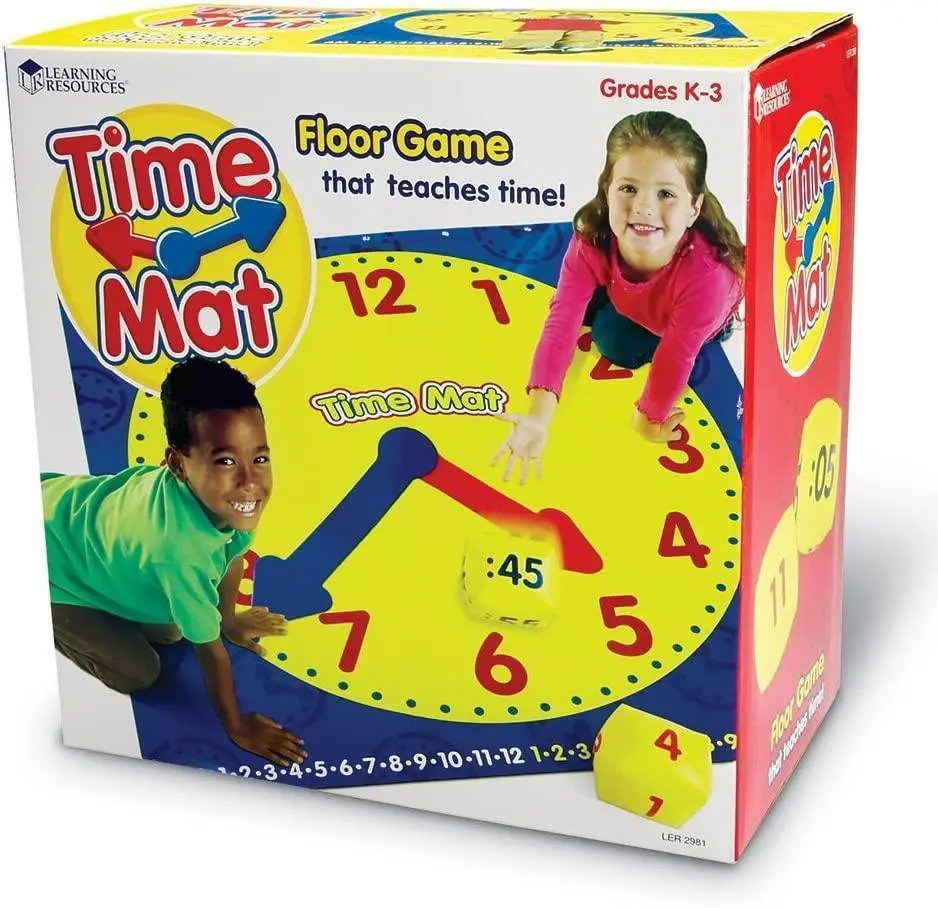 Learning Resources Time Activity Mat, Learning Clock 1