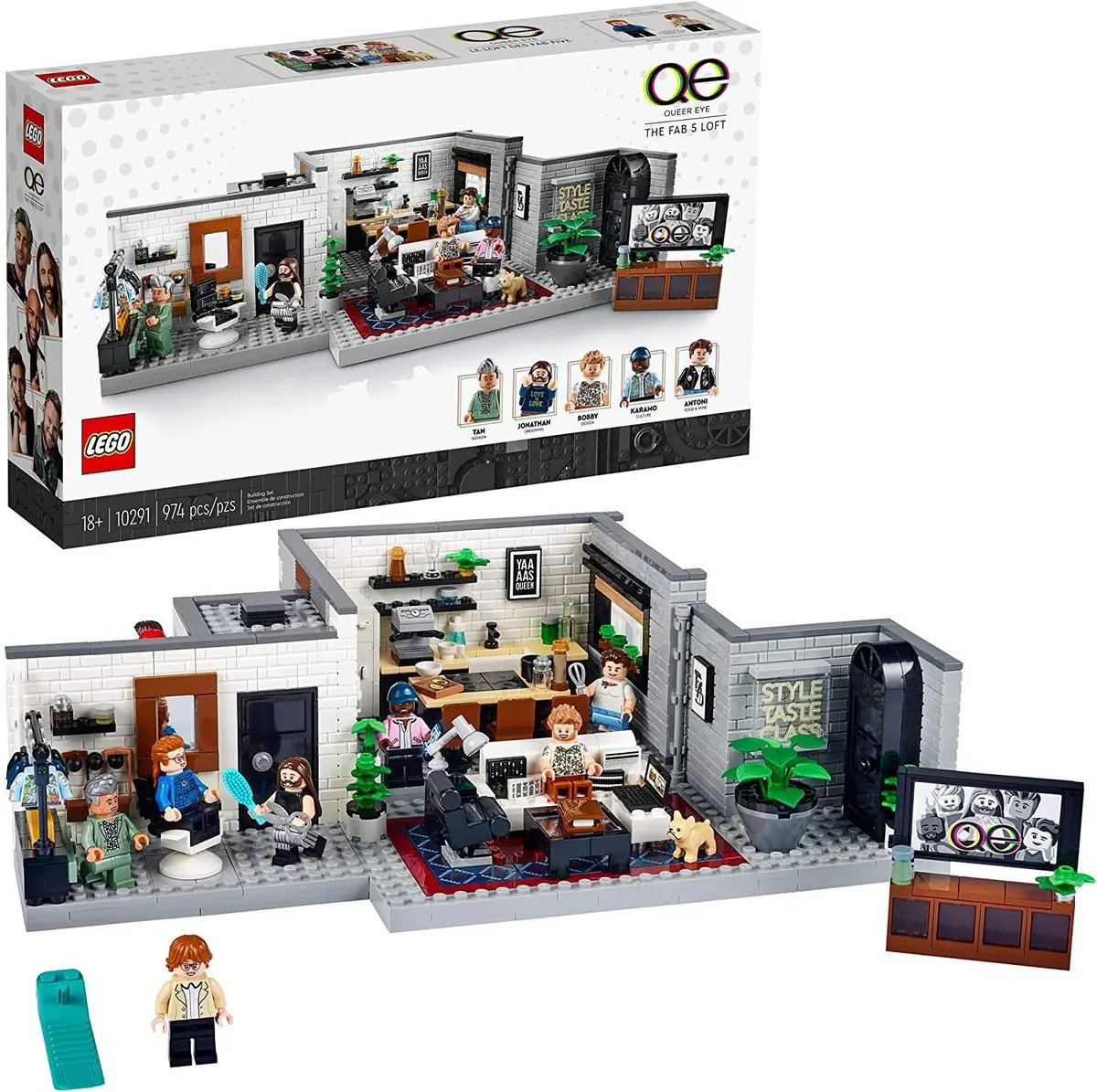 Lego 10291 Queer Eye – The Fab 5 Loft 1