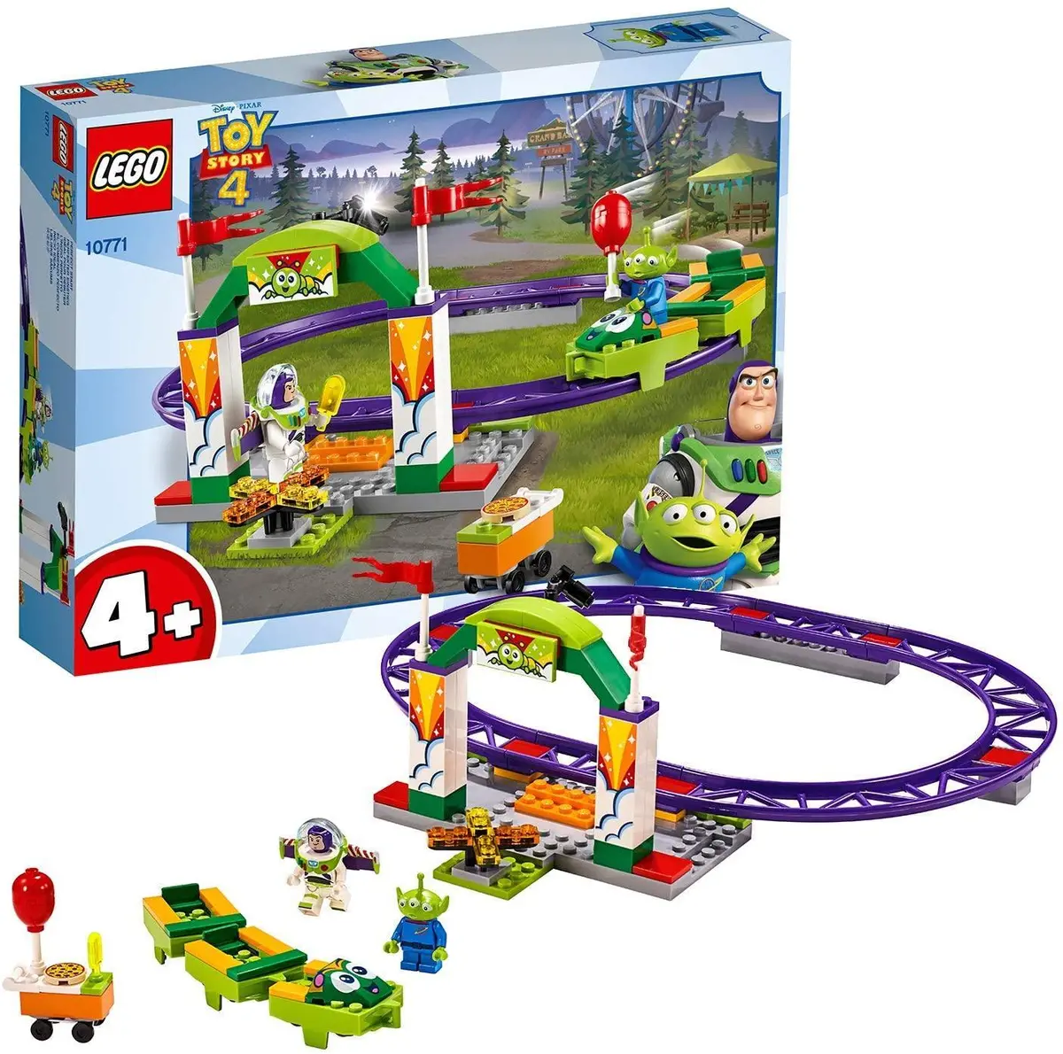 Lego 10771 Toy Story 4 Carnival Thrill Coaster With Buzz Lightyear 1