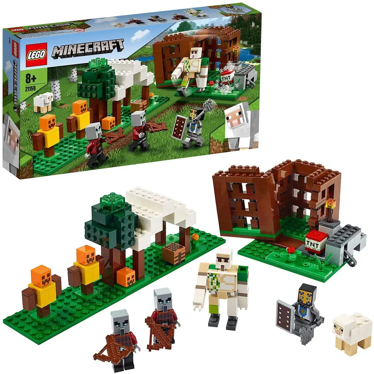 Lego 21159 Minecraft The Pillager Outpost Action Figures Lego Minecraft 1