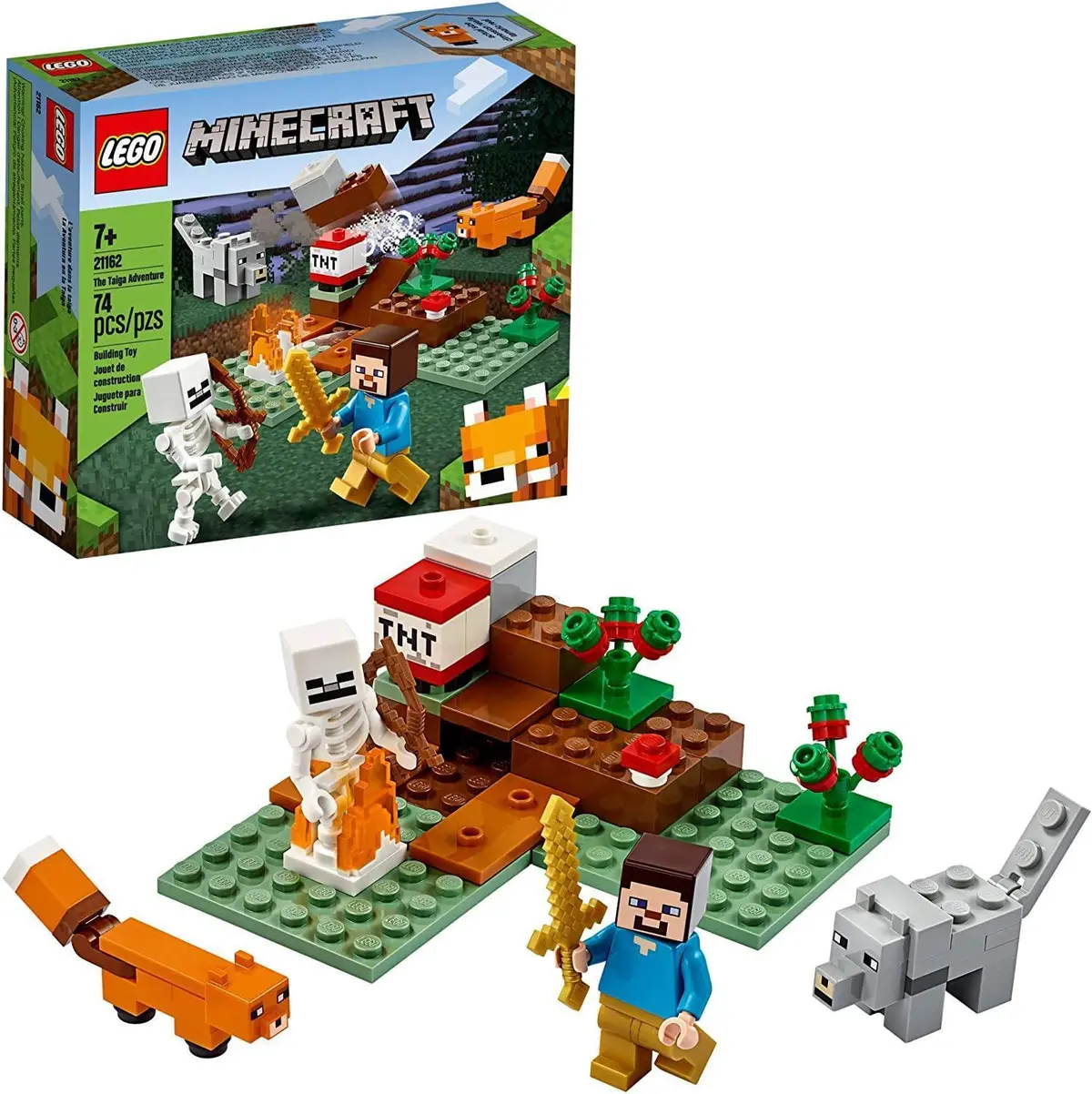Lego Minecraft 21162 The Taiga Adventure Playset With Skeleton 1