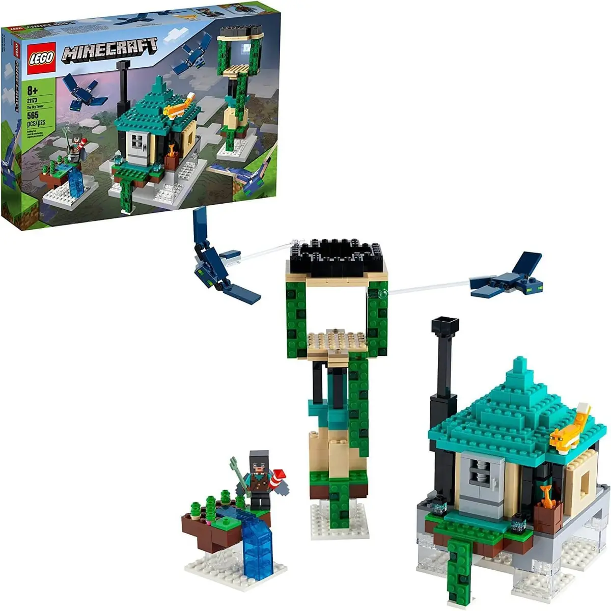 Lego Minecraft 21173 The Sky Tower Fun Floating Islands Building Kit 1