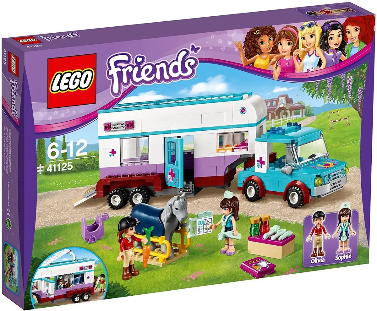 Lego Friends 41125 Horse Vet Trailer Construction Set 1