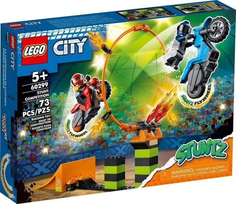 Lego City 60299 Stunt Competition Set With Motorbikes 1