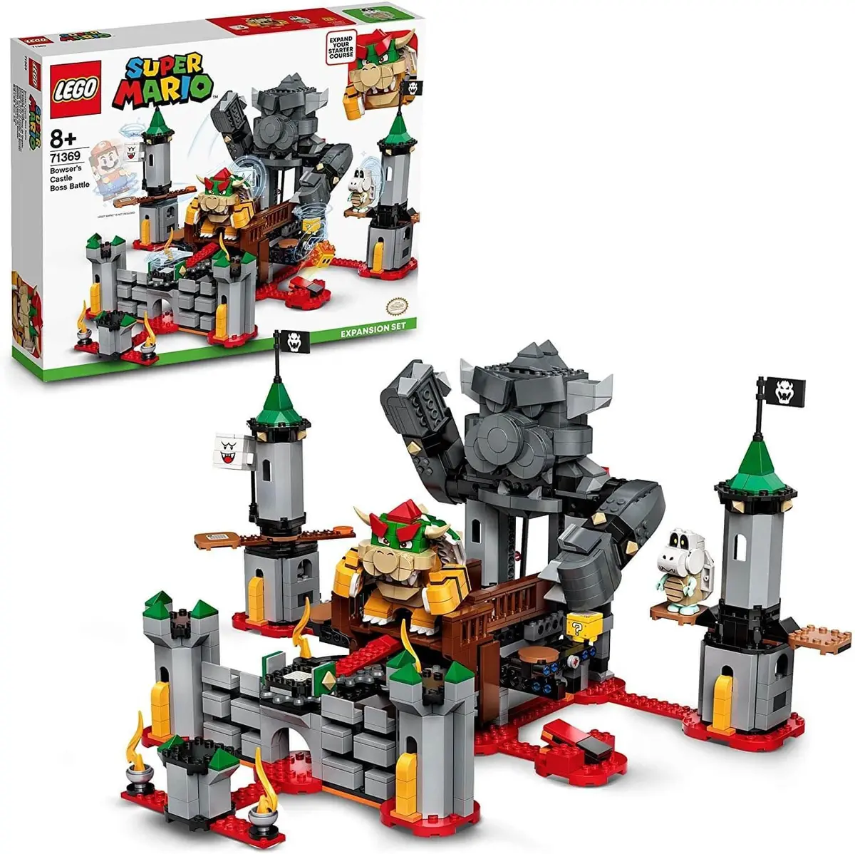 Lego Super Mario 71369 Super Mario Bowser's Castle Boss Battle Expansion Set 1