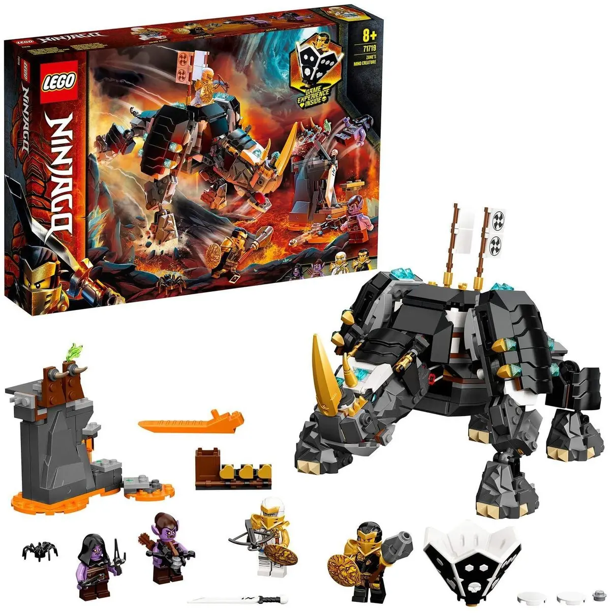 Lego 71719 Ninjago Zane's Mino Creature 2-In-1 Building Set & Board Game 1