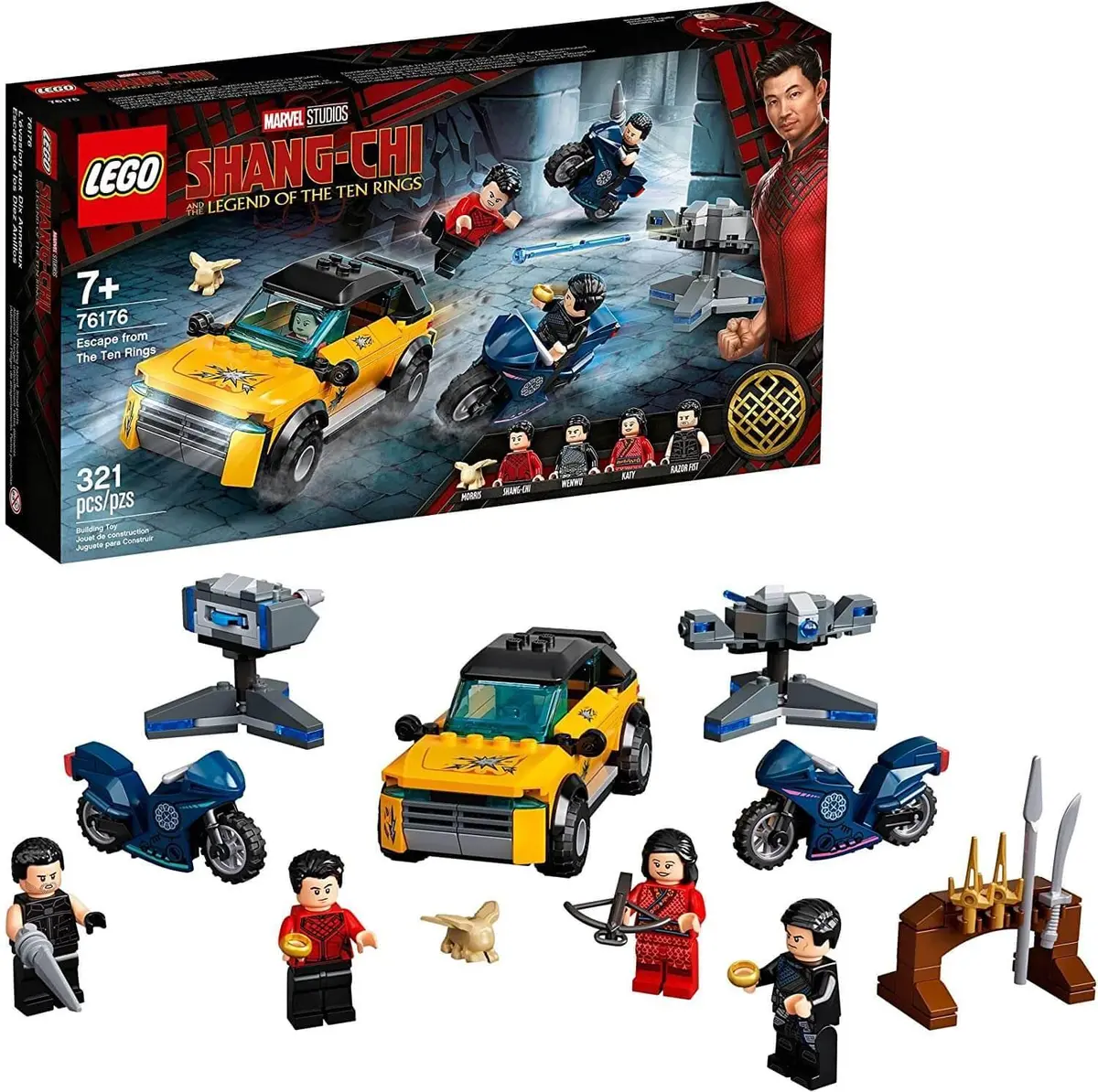 Lego Marvel 76176 Marvel Shang-Chi Escape From The Ten Rings Building Kit 1