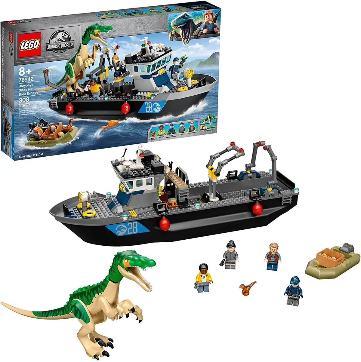 Lego Jurassic World 76942 Baryonyx Dinosaur Boat Escape 1