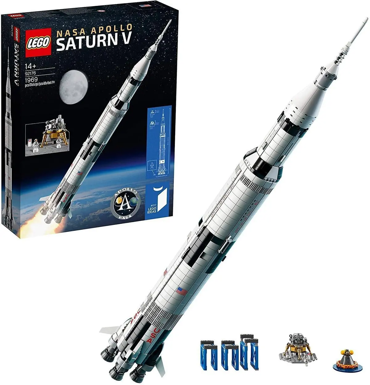 Lego Ideas 92176 Nasa Apollo Saturn V Space Rocket And Vehicles 1