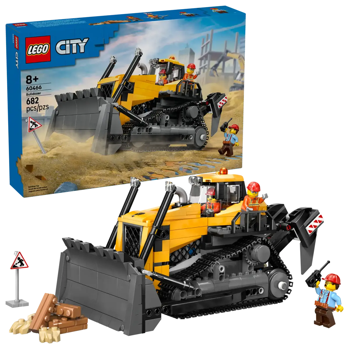 Lego City 60466 Yellow Bulldozer 1