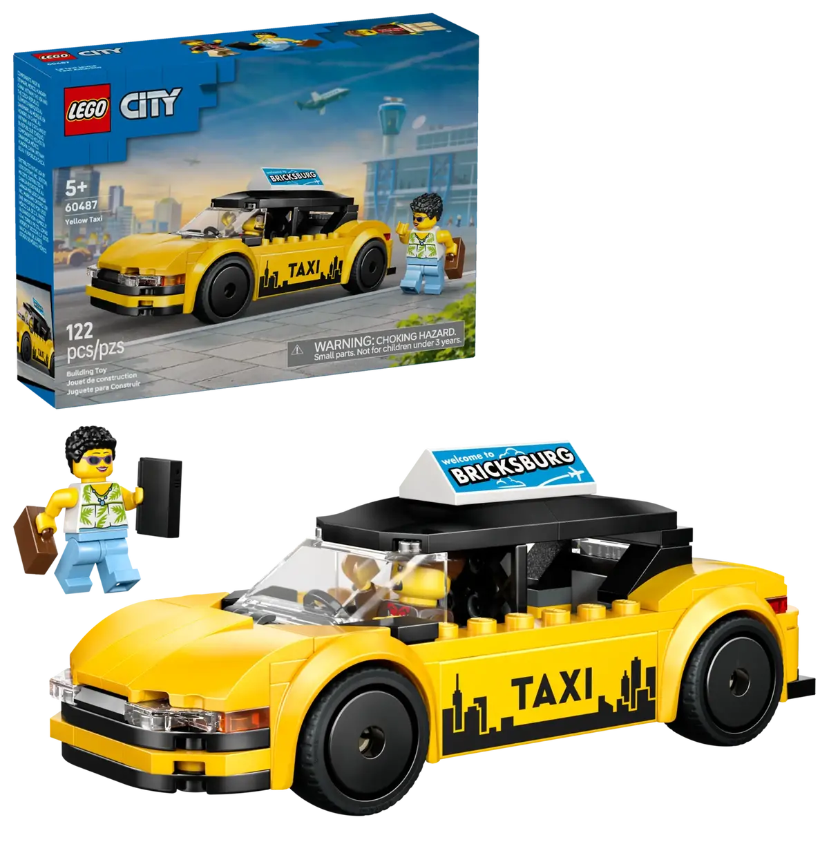Lego City 60487 Yellow Taxi 1
