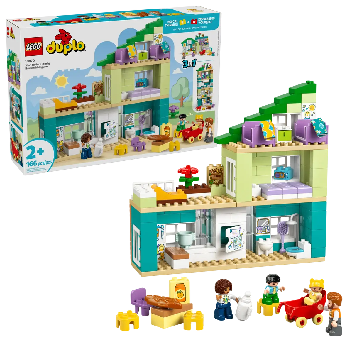 Lego Duplo 10470 3 In 1 Modern Family House With Figures 1