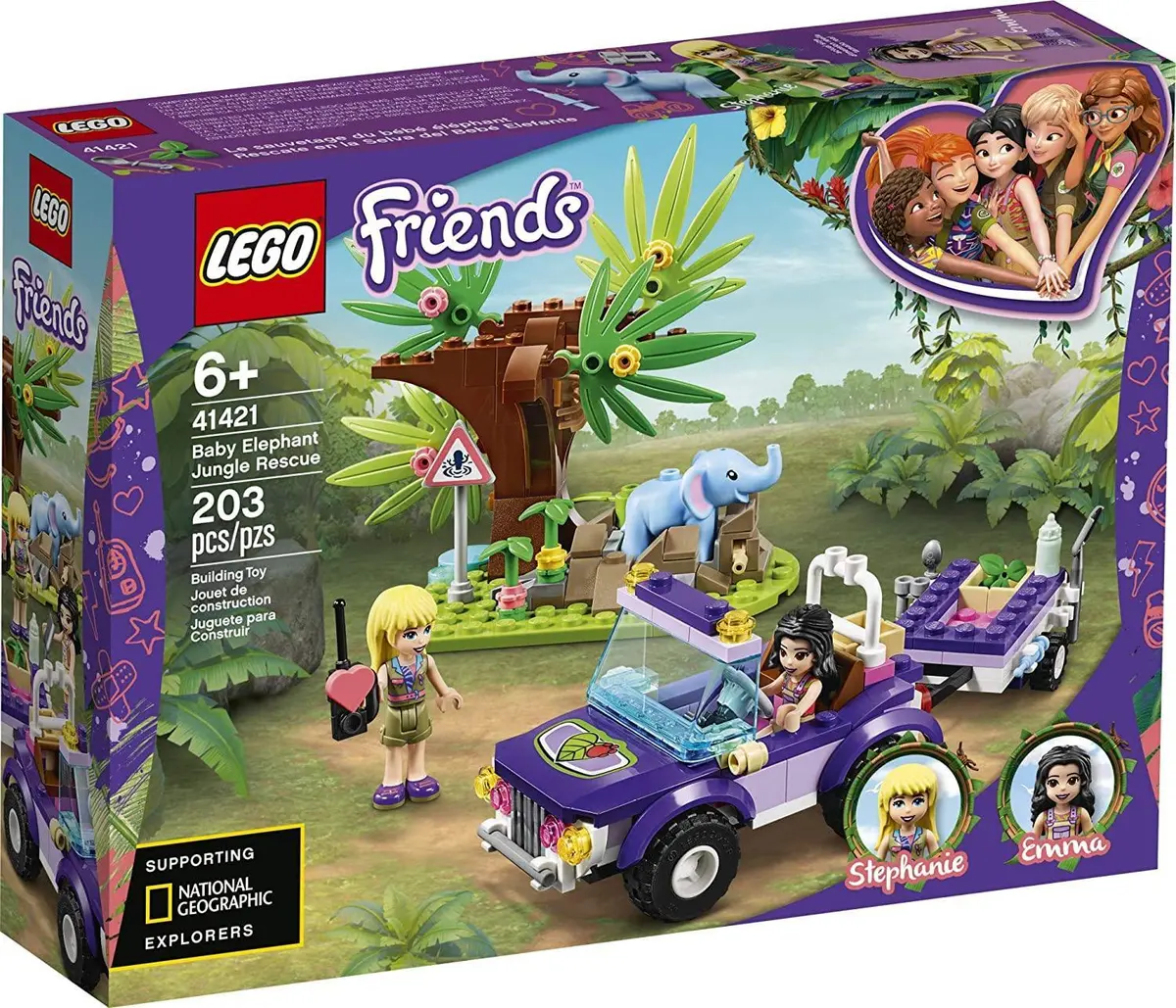 Lego Friends 41421 Baby Elephant Jungle Rescue Playset 1