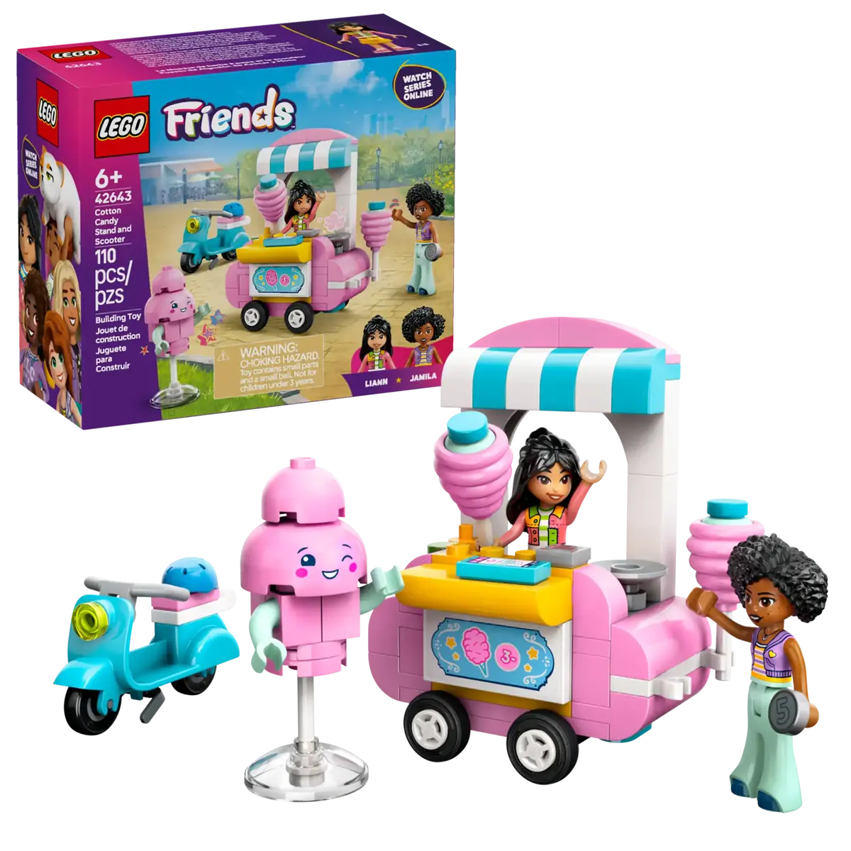 Lego Friends 42643 Cotton Candy Stand And Scooter 1