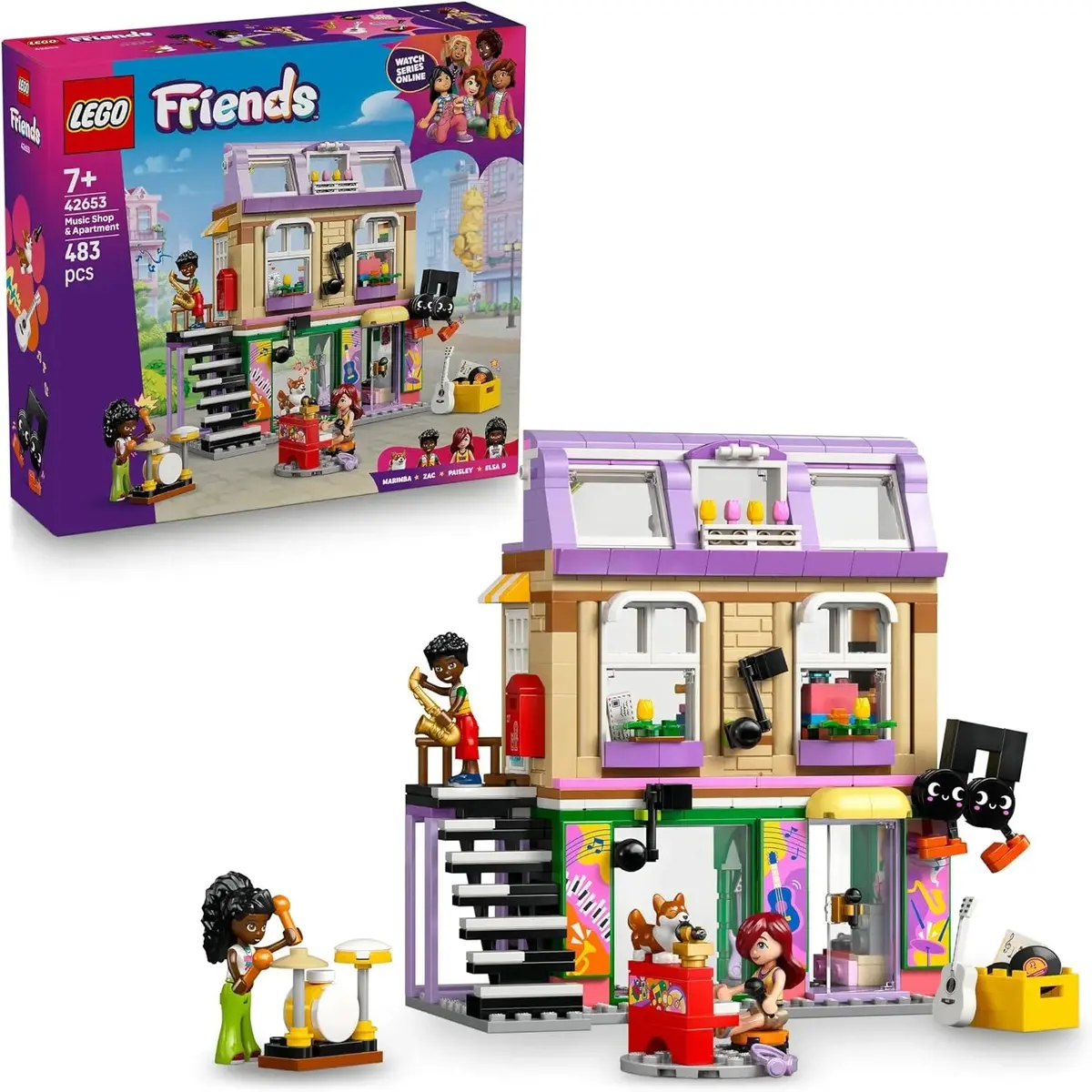 Lego Friends 42653 Music Store & Apartment 1