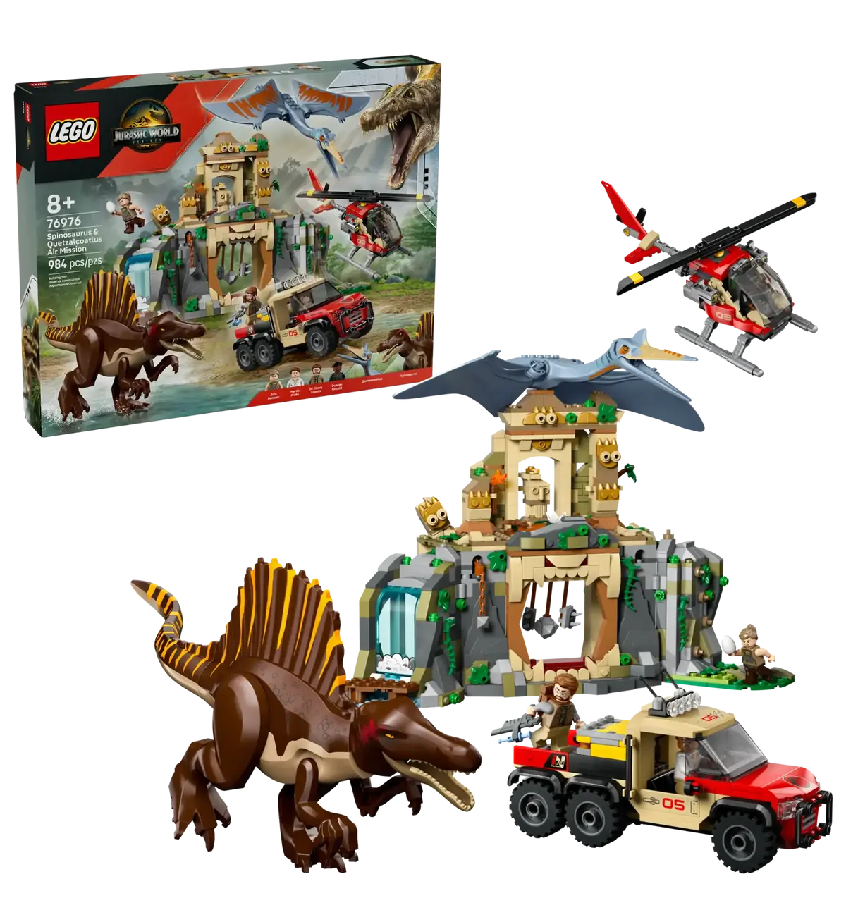 Lego Jurassic World 76976 Spinosaurus & Quetzalcoatlus Air Mission 1