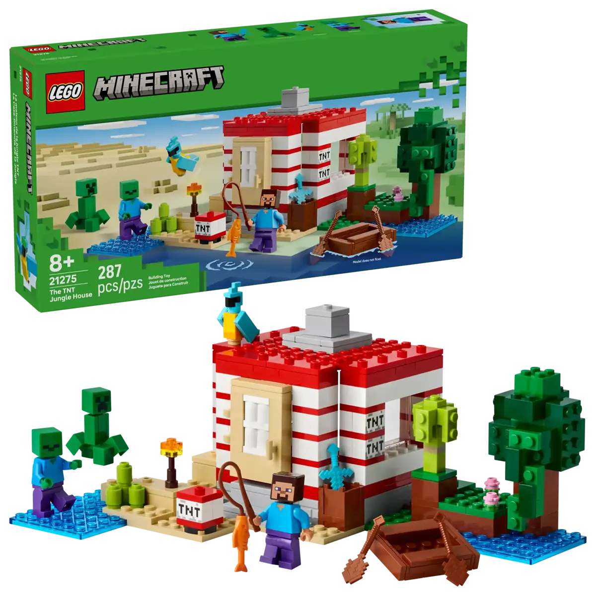 Lego Minecraft 21275 The Tnt Jungle House 1