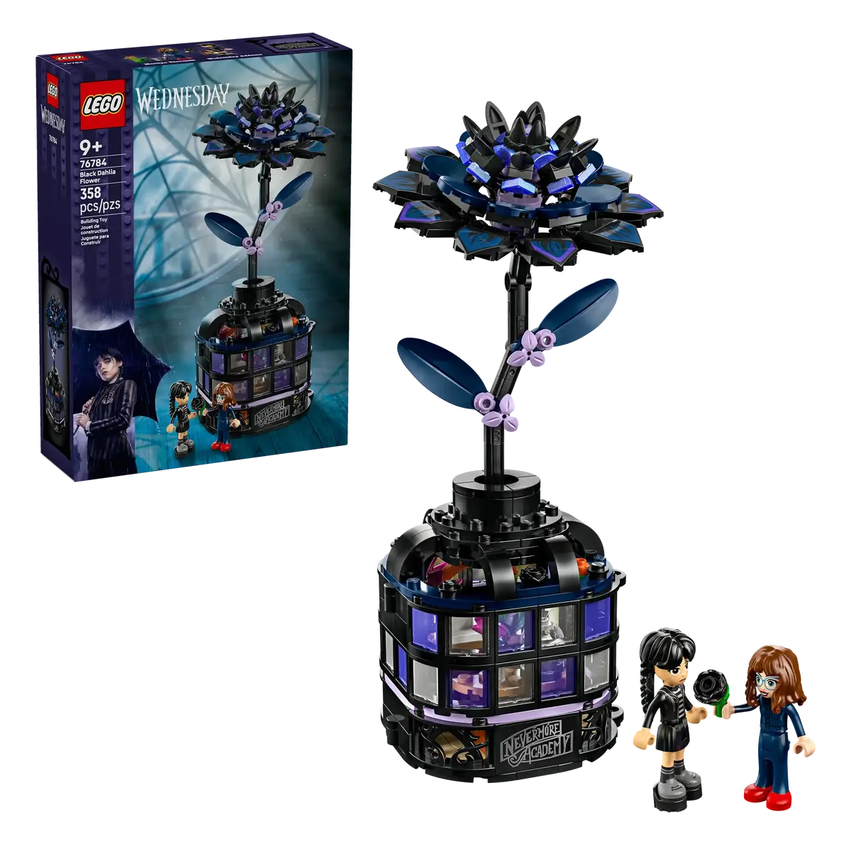 Lego Wednesday 76784 Black Dahlia Flower 1
