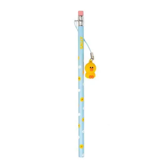 Line Friends Pencil With 3D Mascot Dangler 1