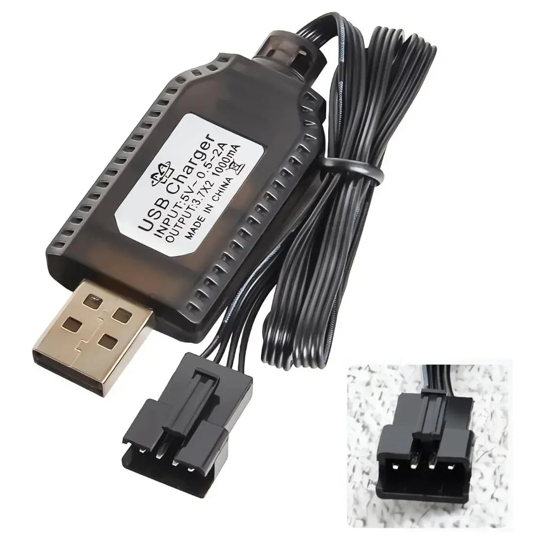 Lithium Usb Battery Charger 7.4V 500Ma 4-Pin 1