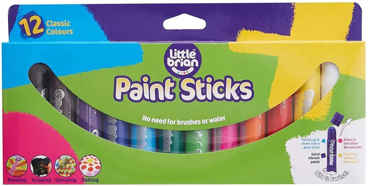 Little Brian Classic Paint Sticks 12 Pack 1