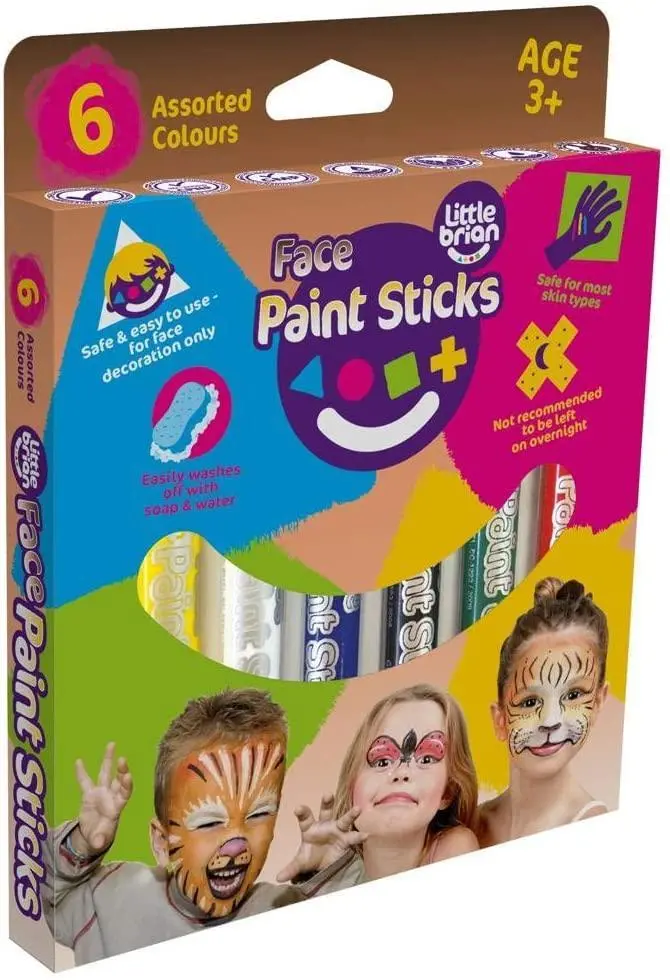 Little Brian Face Paint Sticks 6 Pack 1