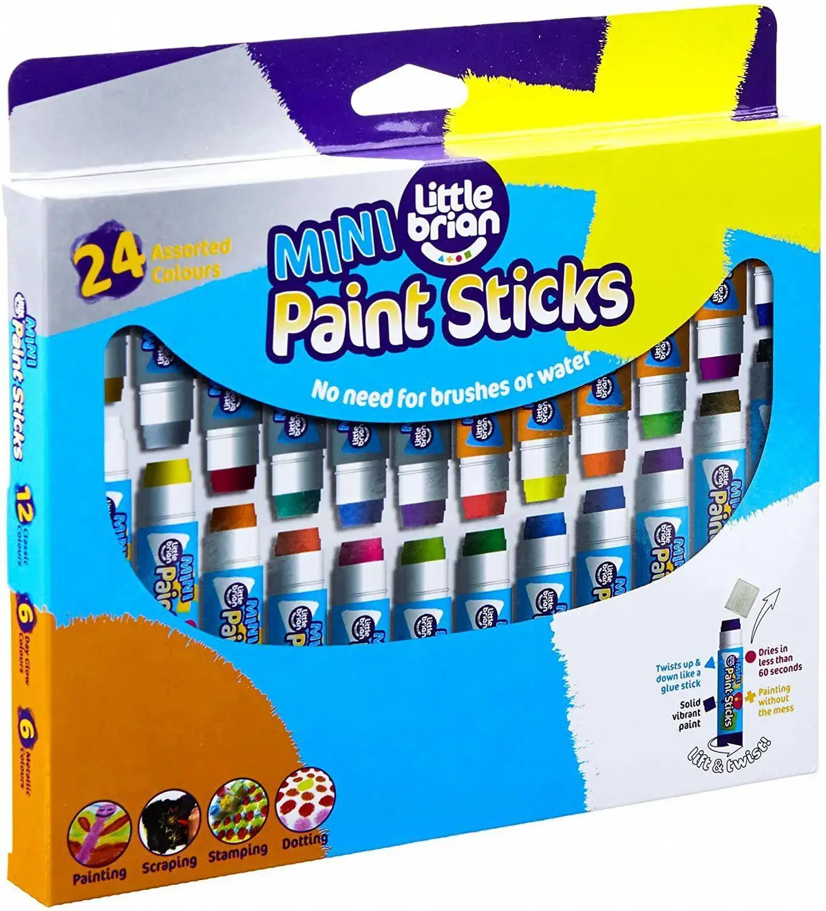 Little Brian Mini Paint Sticks 24 Pack 1