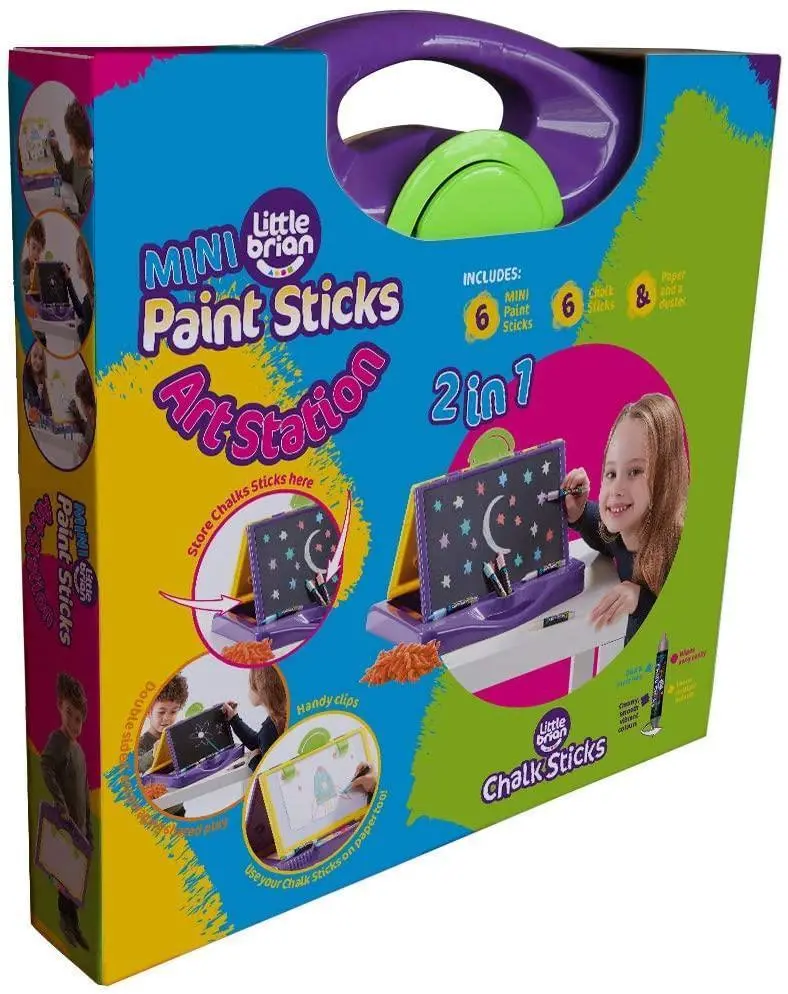 Little Brian Mini Paint Sticks Art Station 2-In-1 1