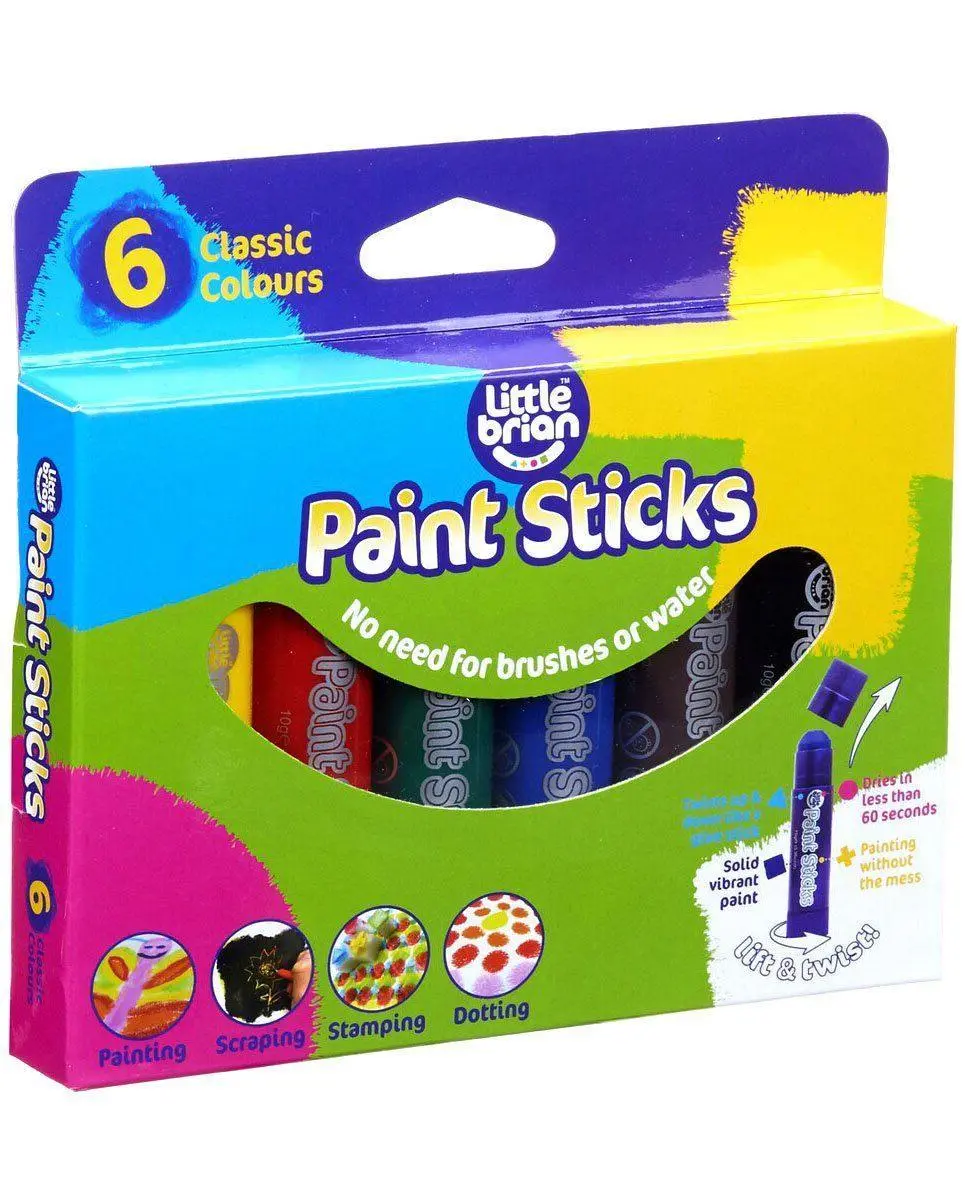 Little Brian Paint Sticks Classic 6 Pack 1