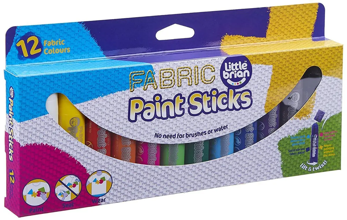 Little Brian Paint Sticks Fabric-12 Assorted 1