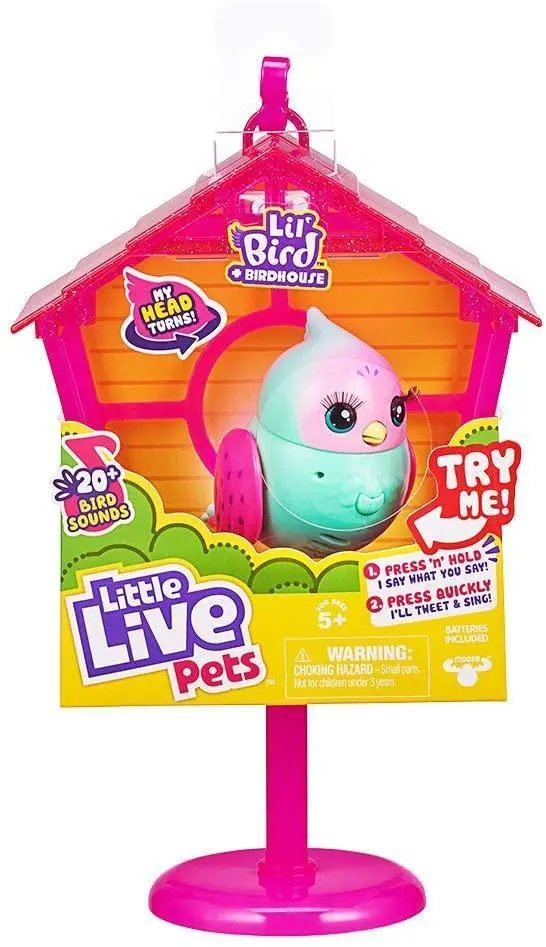 Little Live Pets Lil' Bird & Bird House - Rainbow Tweets 1