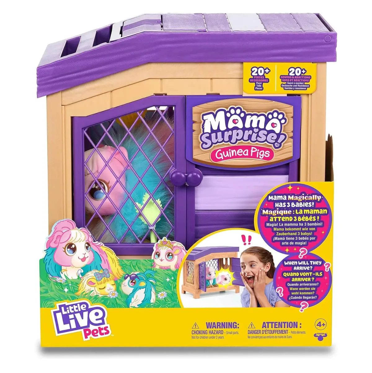 Little Live Pets Mama Surprise Rainbow Interactive Guinea Pigs 1