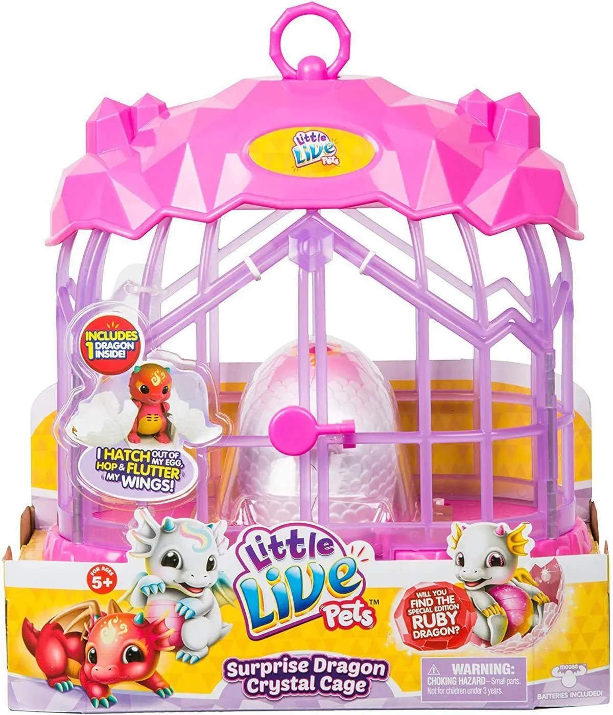 Little Live Pets Surprise Dragon Crystal Cage Interactive 1